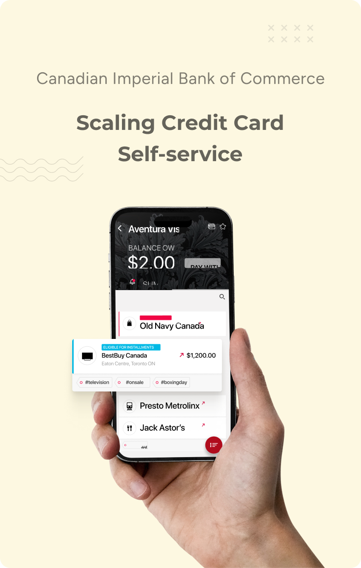 Scaling Credit card Self service