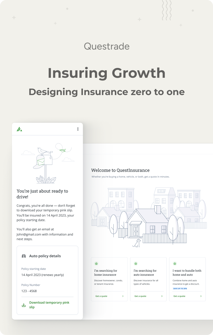 Designing Insurance from zero to one